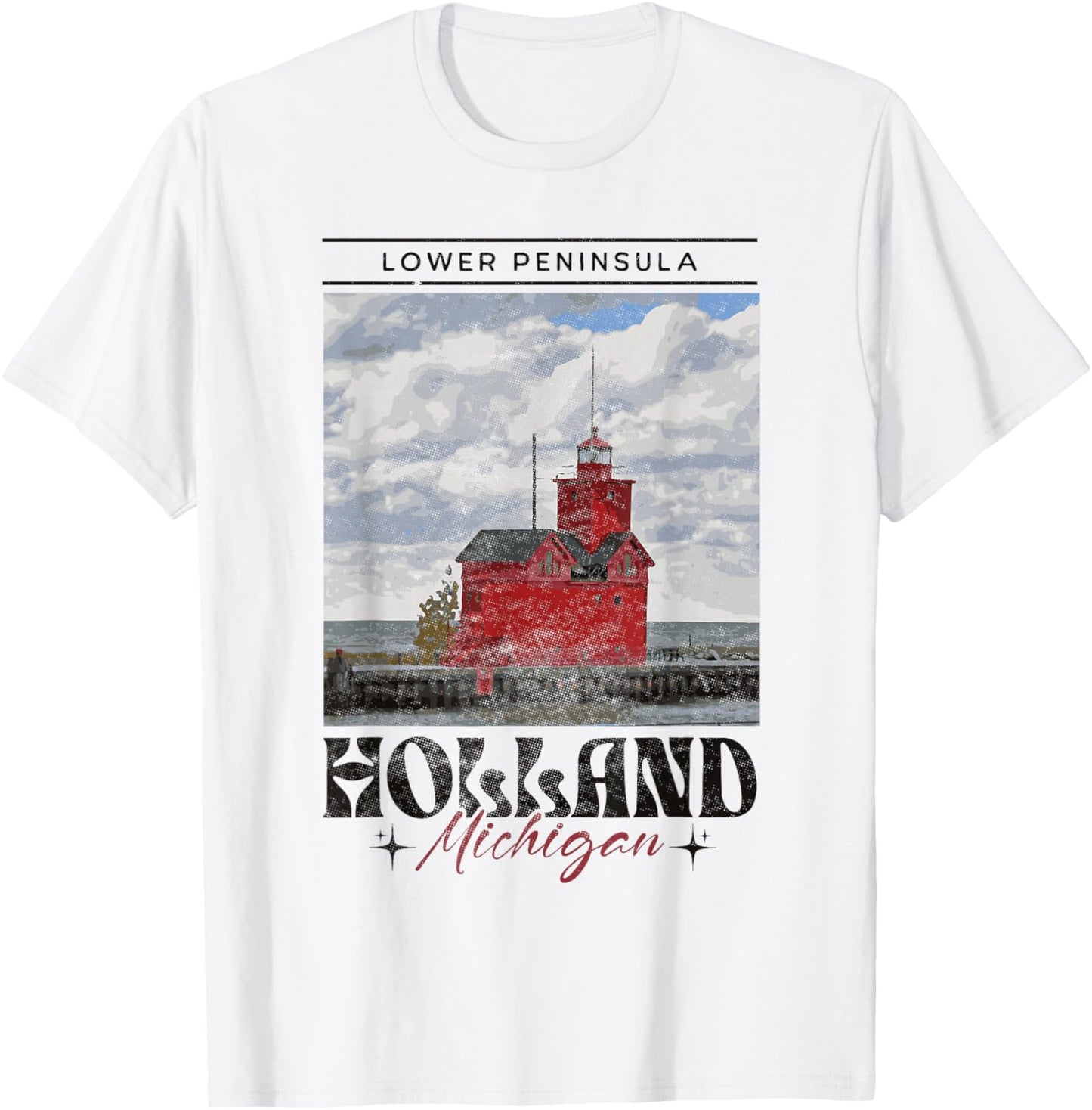 Holland MI Men Women Boys Girls Holland Michigan T-Shirt - T-Shirt | White