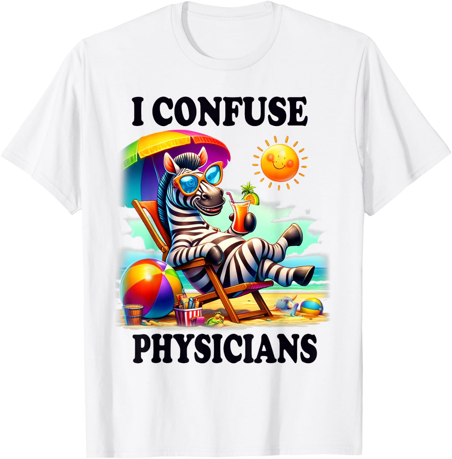 Funny Chronic Illness I confuse Physicians T-Shirt - T-Shirt | White