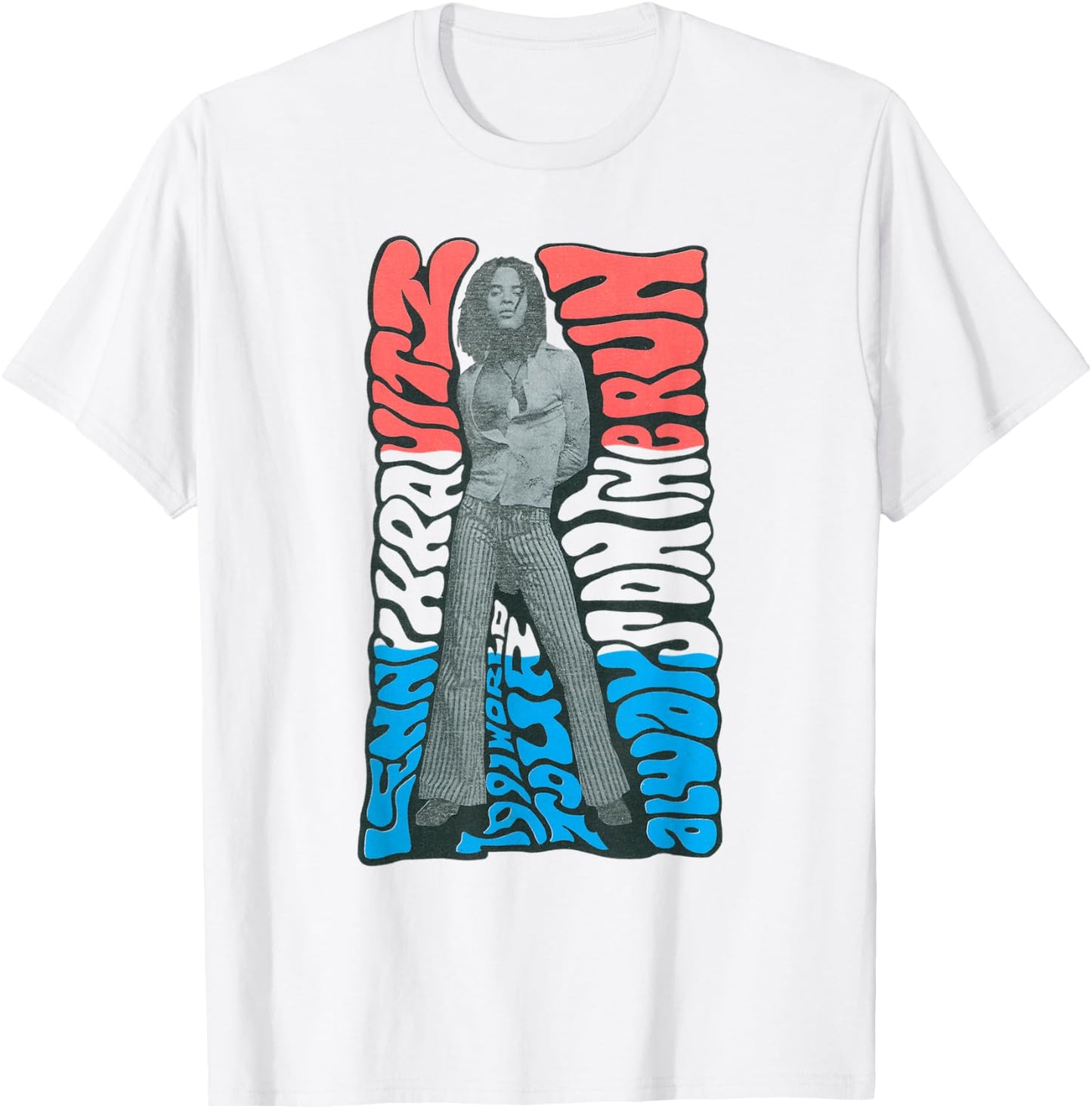 Lenny Kravitz Wavy World Tour T-Shirt - T-Shirt | White