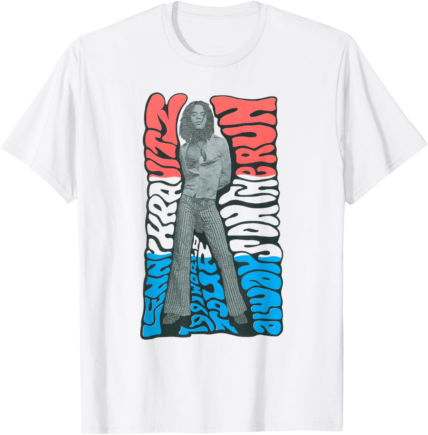 Lenny Kravitz Wavy World Tour T-Shirt - T-Shirt | White