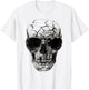 Skull Costume Halloween Spooky Sunglasses Art Skull T-Shirt - T-Shirt | White