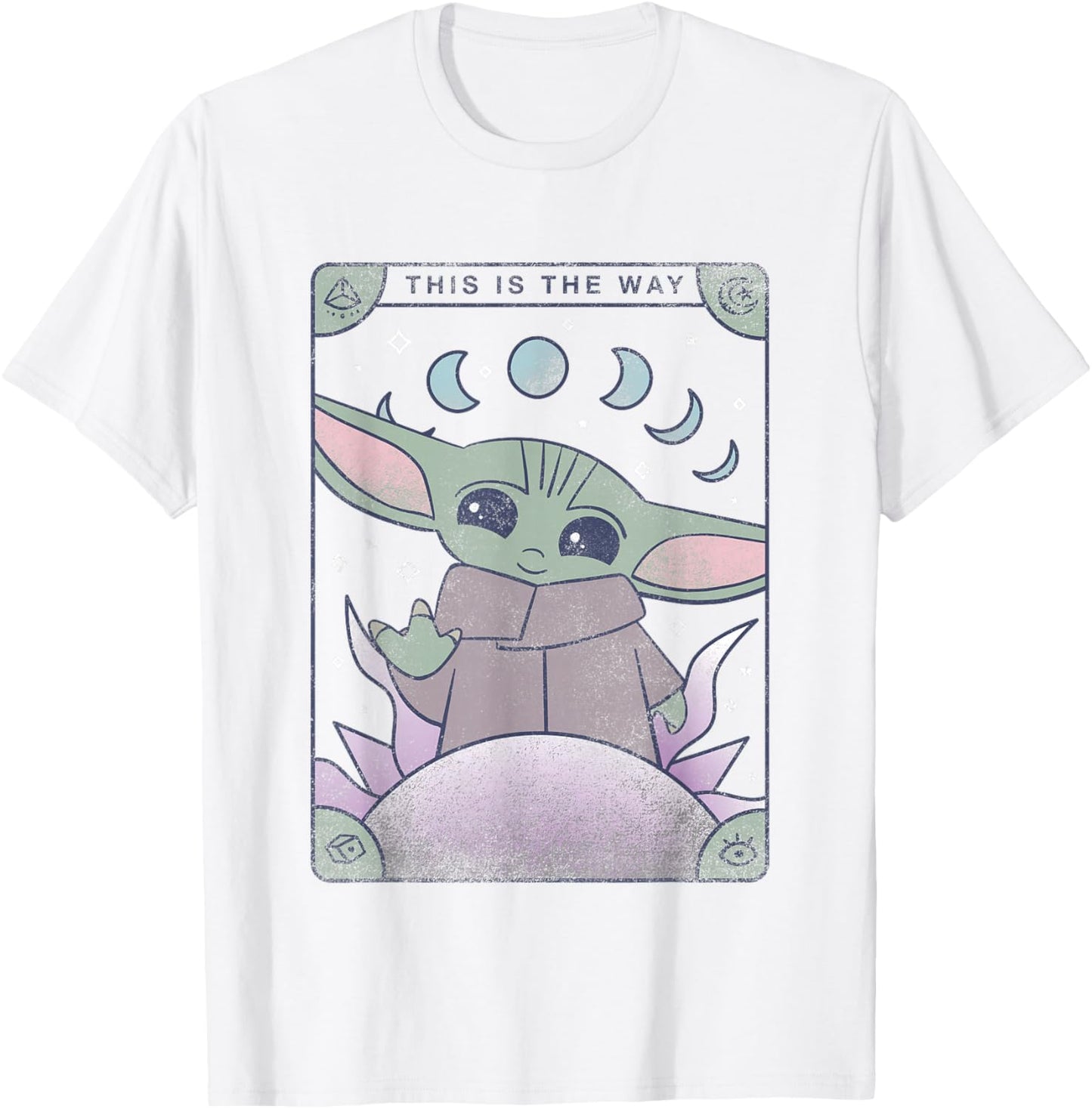 Star Wars The Mandalorian Grogu This Is The Way Retro Logo T-Shirt - T-Shirt | White