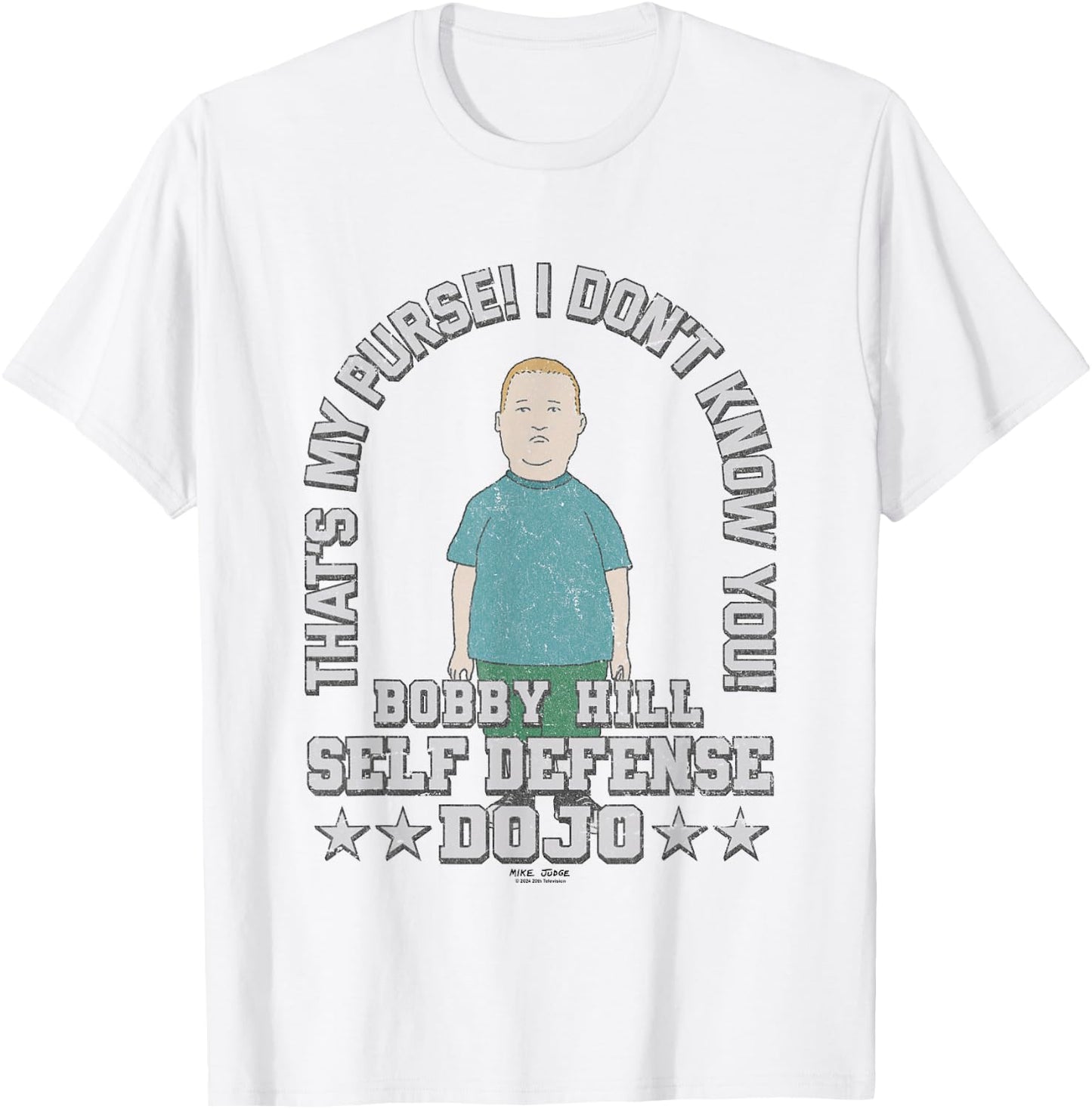 King Of The Hill Bobby Hill Self Defense Dojo Chest Poster T-Shirt - T-Shirt | White