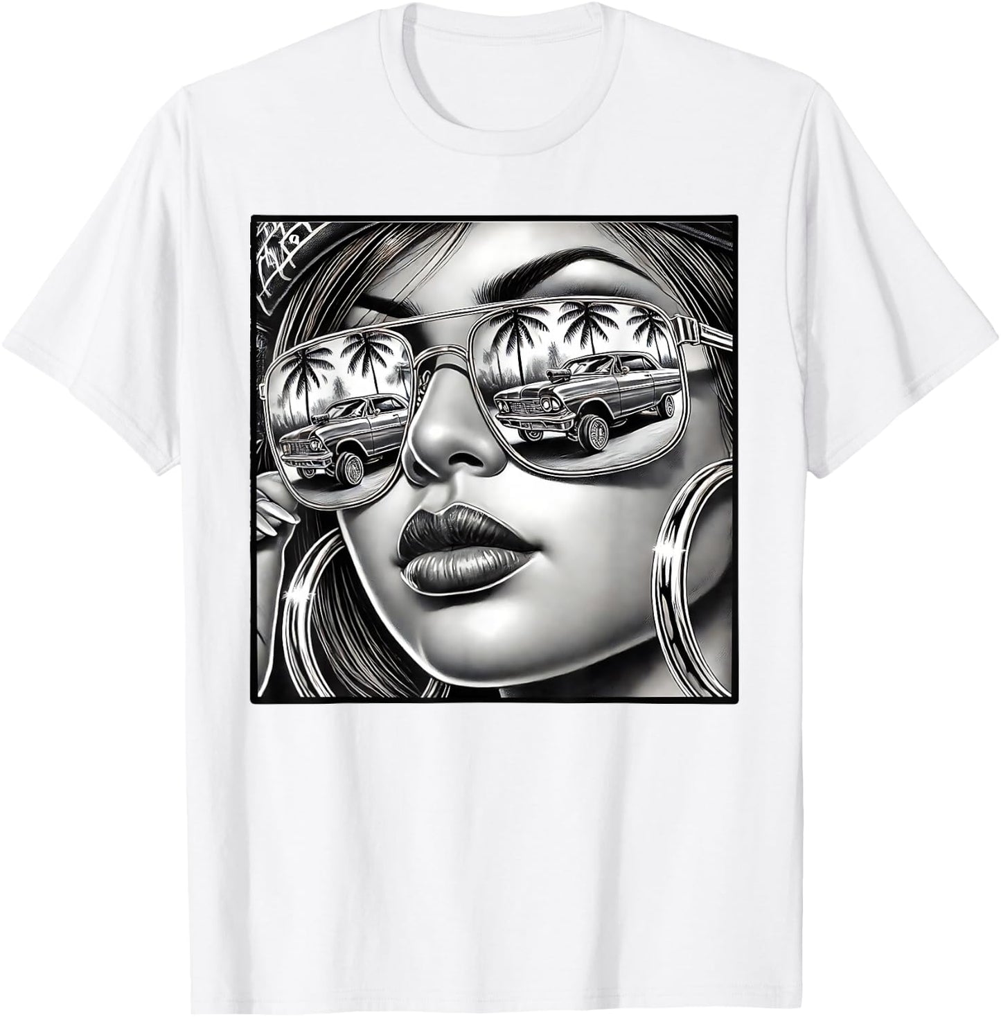 Urban Cultura Chicano Latino Mexican Pride Lowrider Chola T-Shirt - T-Shirt | White