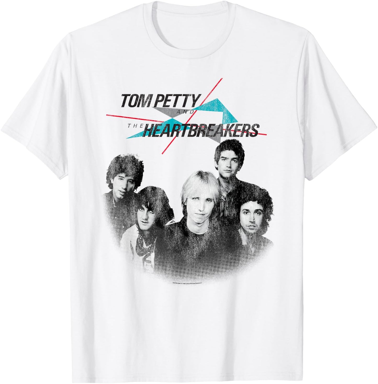 Tom Petty Long After Dark Band Photo Distressed T-Shirt - T-Shirt | White