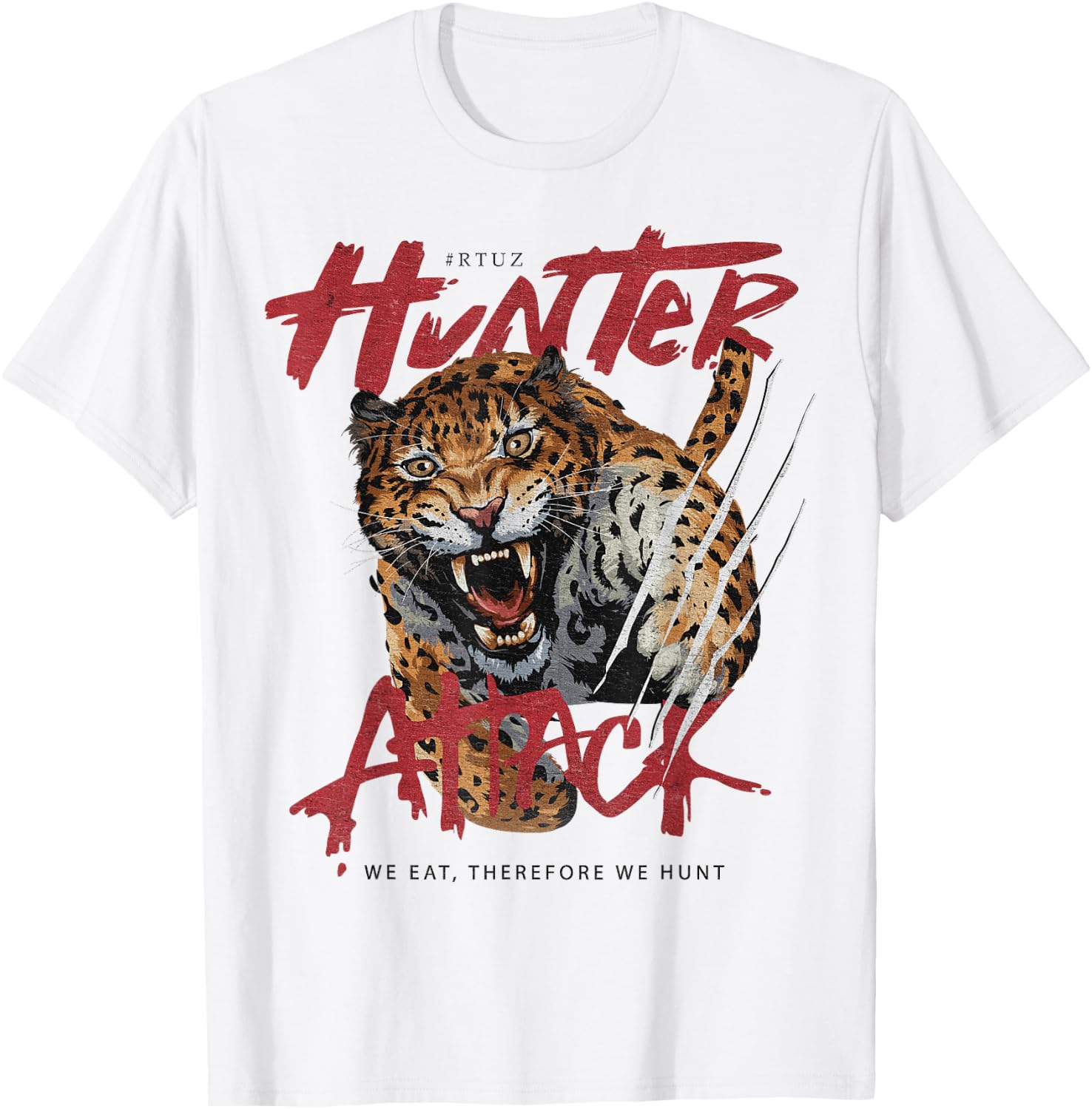 Hip Hop Y2K Vintage Hipster Edgy Urban Streetwear Tiger Women Kids T-Shirt - T-Shirt | White