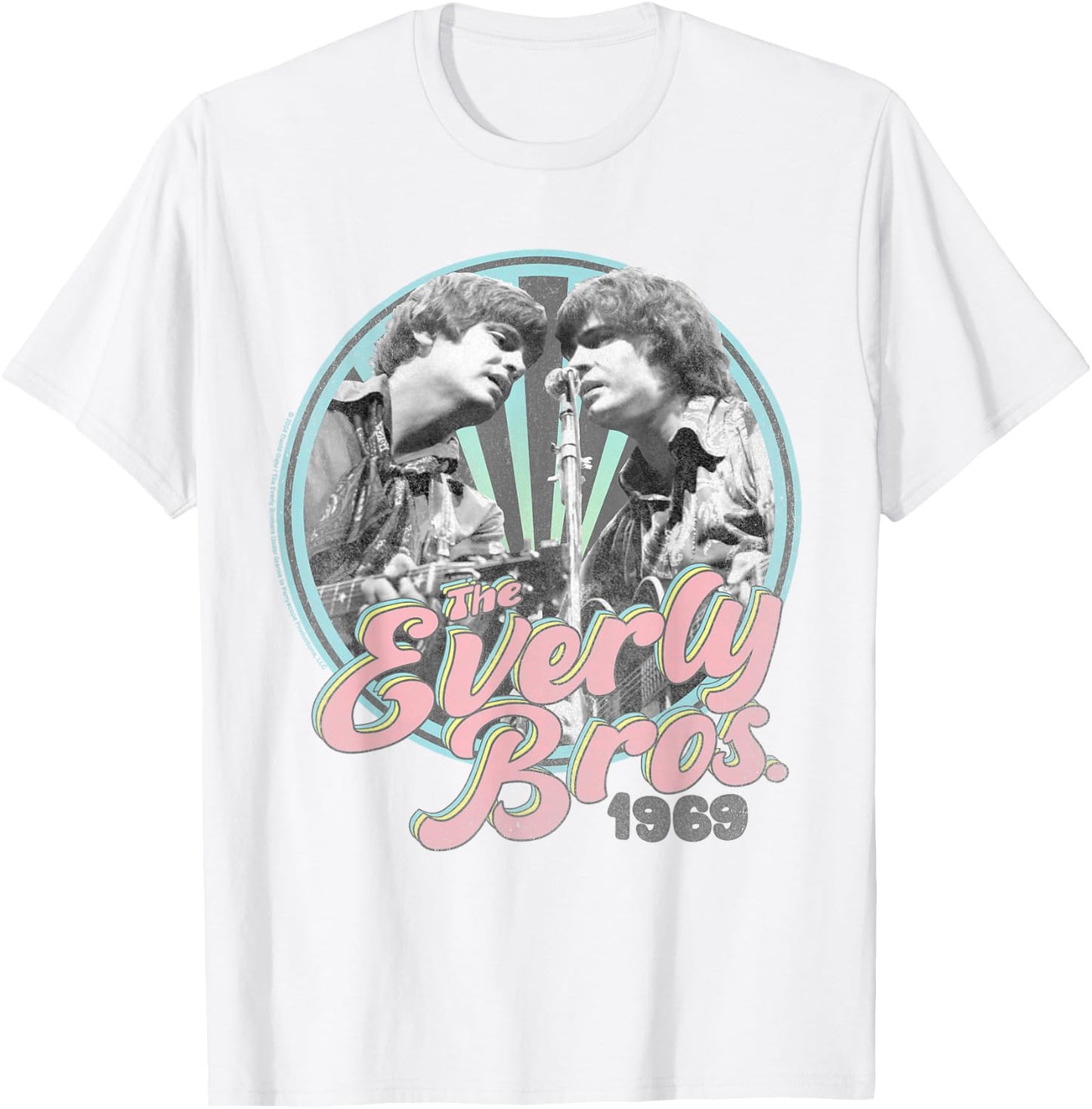 The Everly Brothers Guitars 1969 T-Shirt - T-Shirt | White