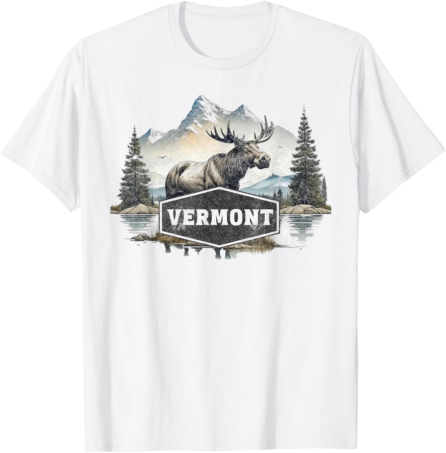 Vermont T-Shirt - T-Shirt | White
