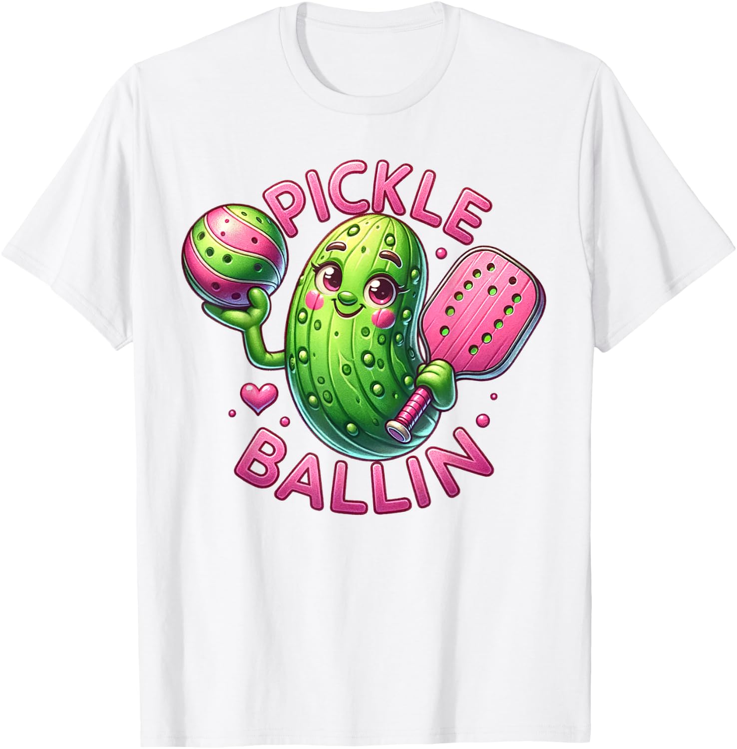 Funny Pickleball Dink Player Women or Men's Adult Pun T-Shirt - T-Shirt | White