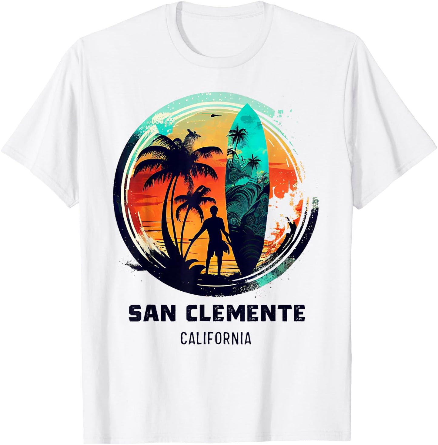 San Clemente California T-Shirt - T-Shirt | White