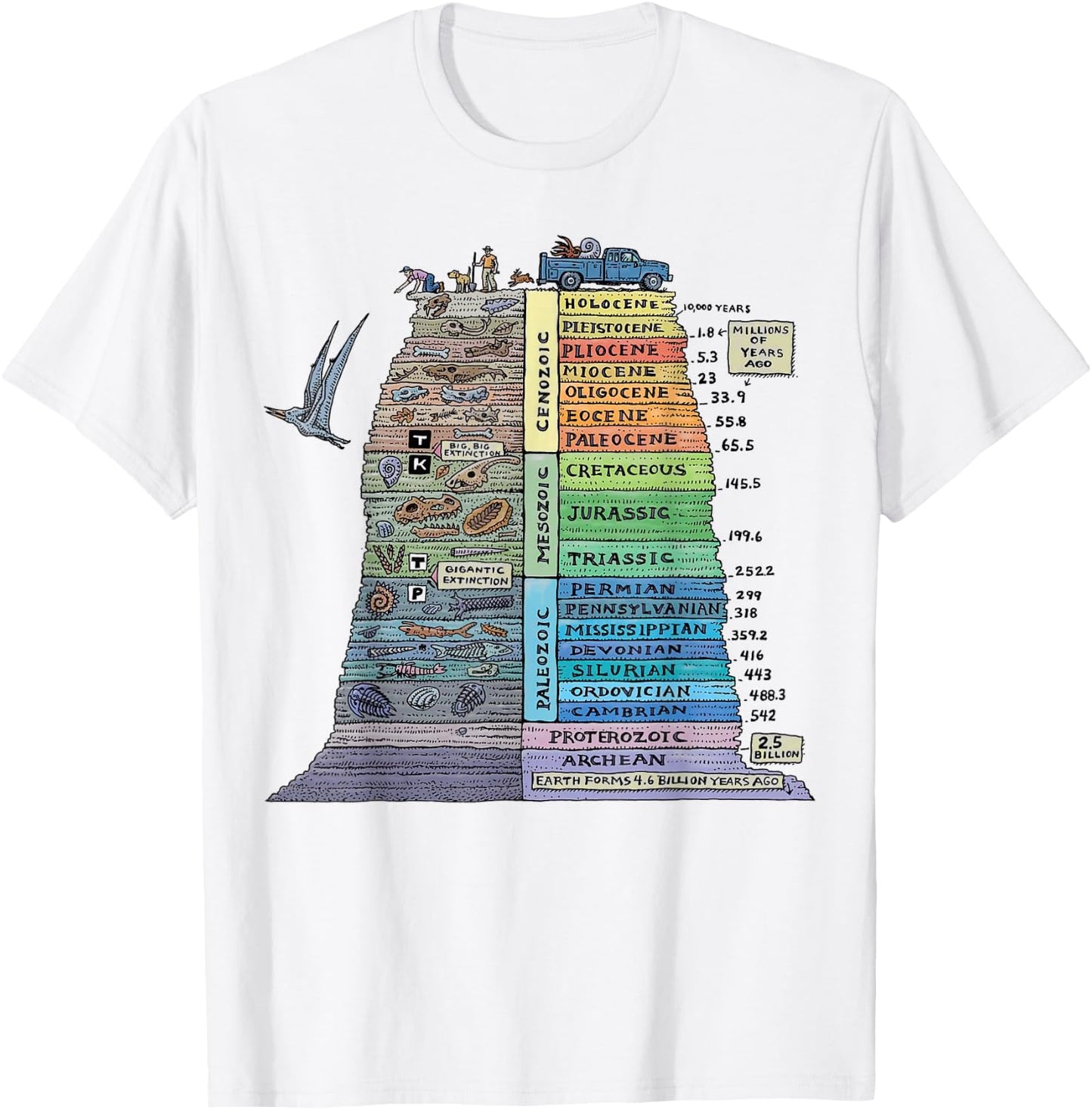 Geology Earthform Geologist Rock Collector Mineral Geode T-Shirt - T-Shirt | White