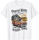 Country Roads and Classic Tunes T-Shirt - T-Shirt | White