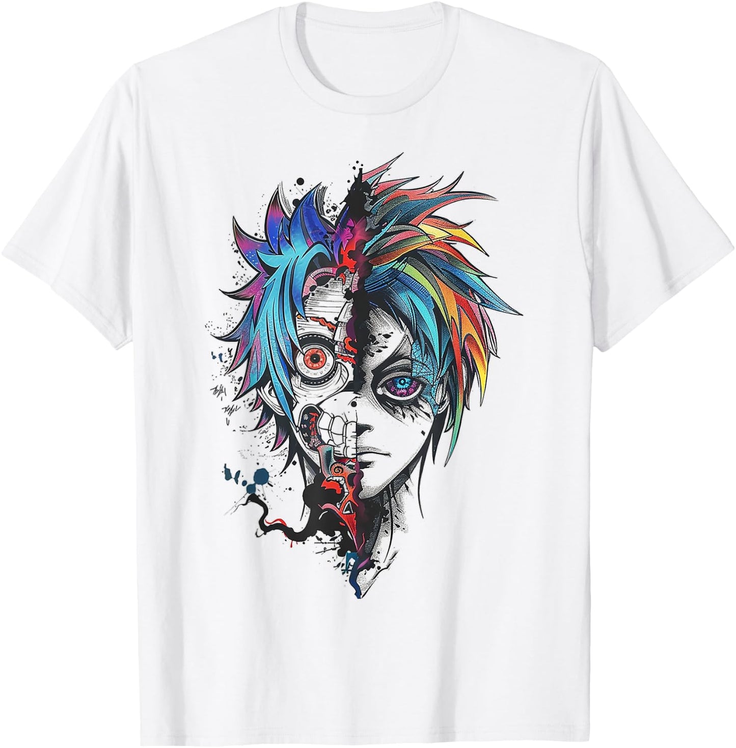 Anime Manga Graphic Illustration Anime T-Shirt - T-Shirt | White
