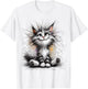 Funny Cat - Smile - Cute Pet Cat lover Women T-Shirt - T-Shirt | White