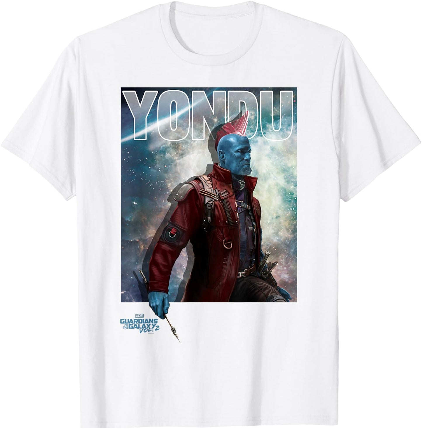 Marvel Guardians of the Galaxy Vol 2 Yondu Space Portrait T-Shirt - T-Shirt | White