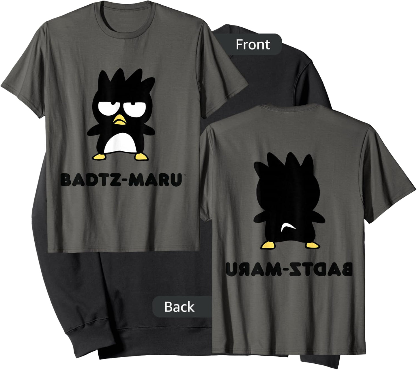 Badtz-Maru Character Front and Back Sweatshirt - Sweatshirt | Black
