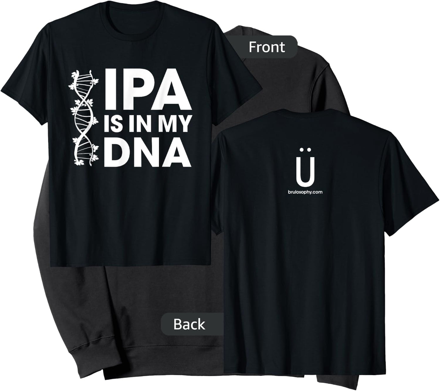 IPA Is In My DNA Beer/Brewing Sweatshirt - Sweatshirt | Black