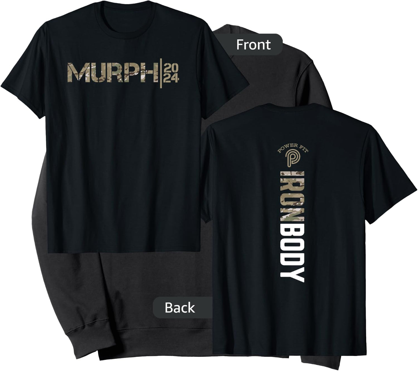 Murph Iron Body Amarillo Camo Dark Sweatshirt - Sweatshirt | Black