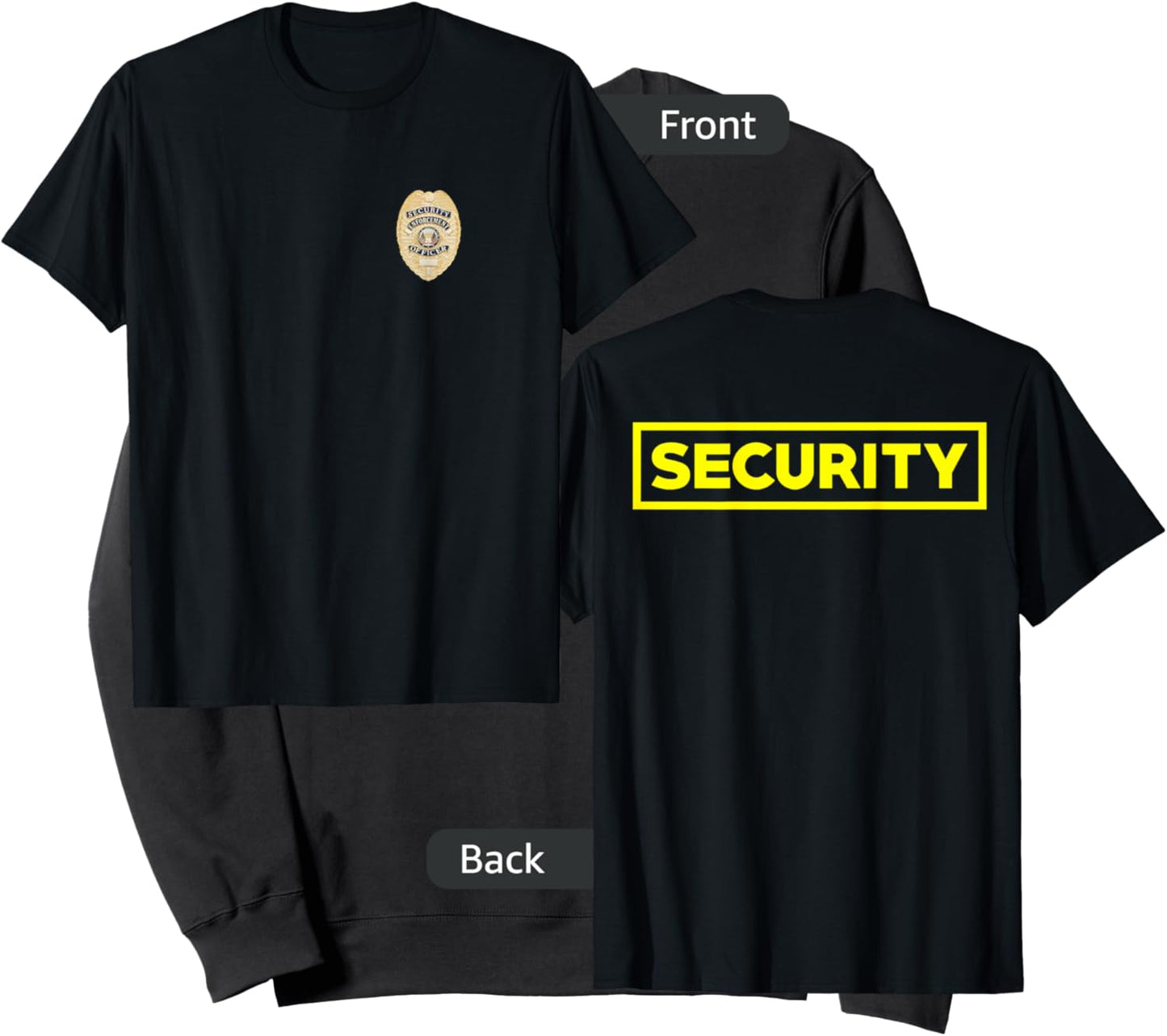 Security Officer Enforcement Badge Police Guards Duty Sweatshirt - Sweatshirt | Black
