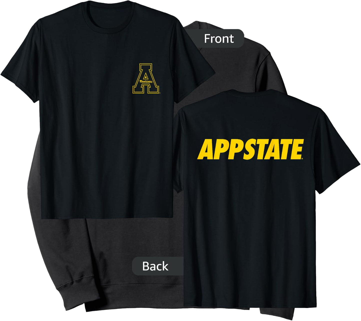 App State Mountaineers | Official NCAA | T1APPSP01 Sweatshirt - Sweatshirt | Black