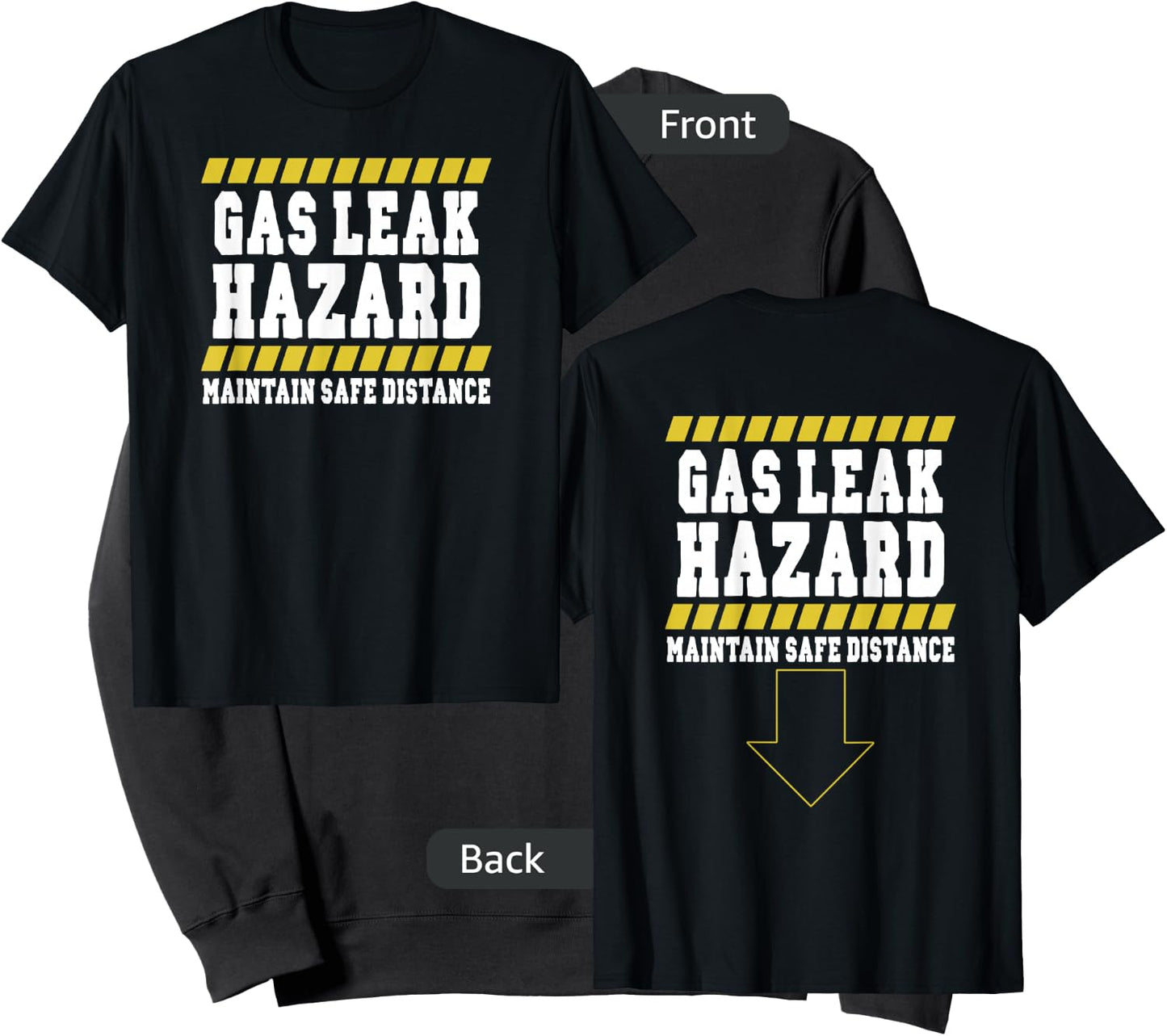 Gas Leak Hazard Maintain Safe Distance Sweatshirt - Sweatshirt | Black