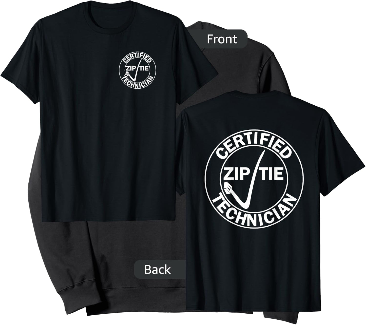 Men's Drifter - Certified zip tie technician XL Navy Sweatshirt - Sweatshirt | Black