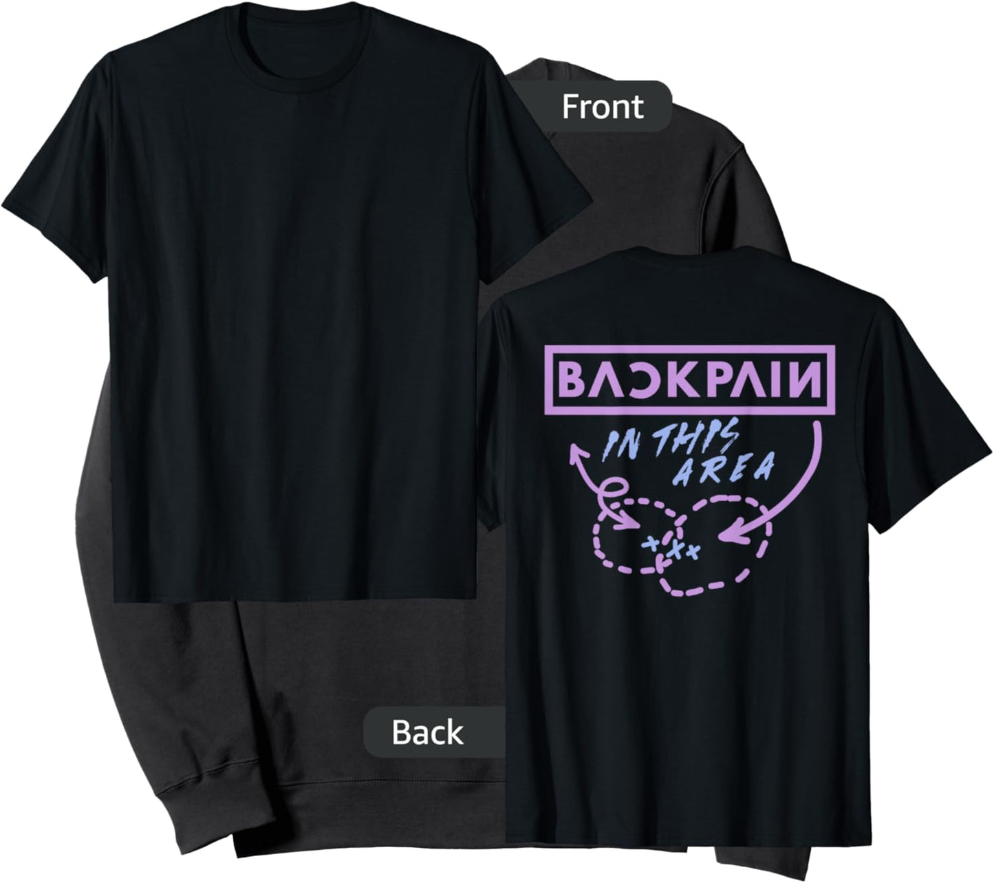 Back Pain In This Area (on back) Sweatshirt - Sweatshirt | Black