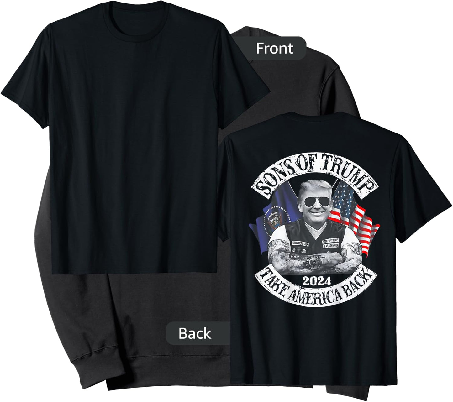 Sons Of Trump 2024 Take America Back (on back) Sweatshirt - Sweatshirt | Black