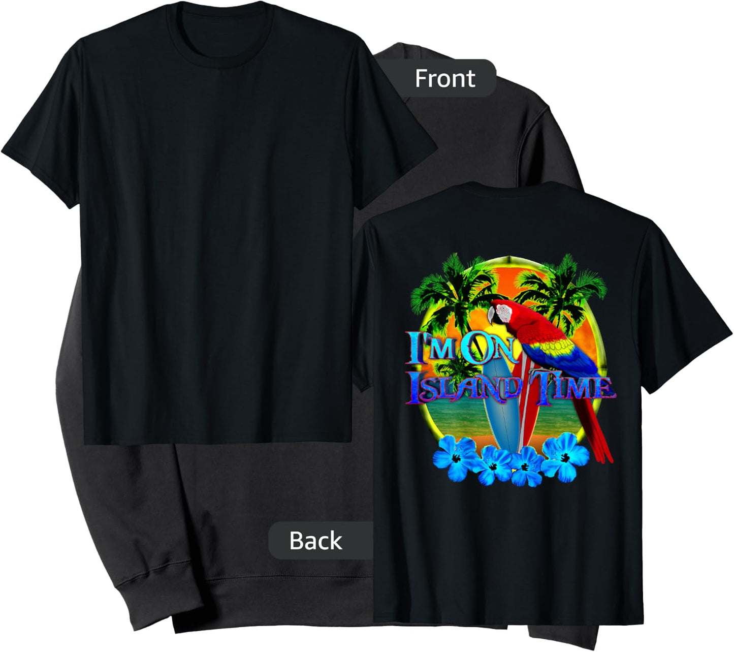 I'm On Island Time Tropical Beach Sweatshirt - Sweatshirt | Black