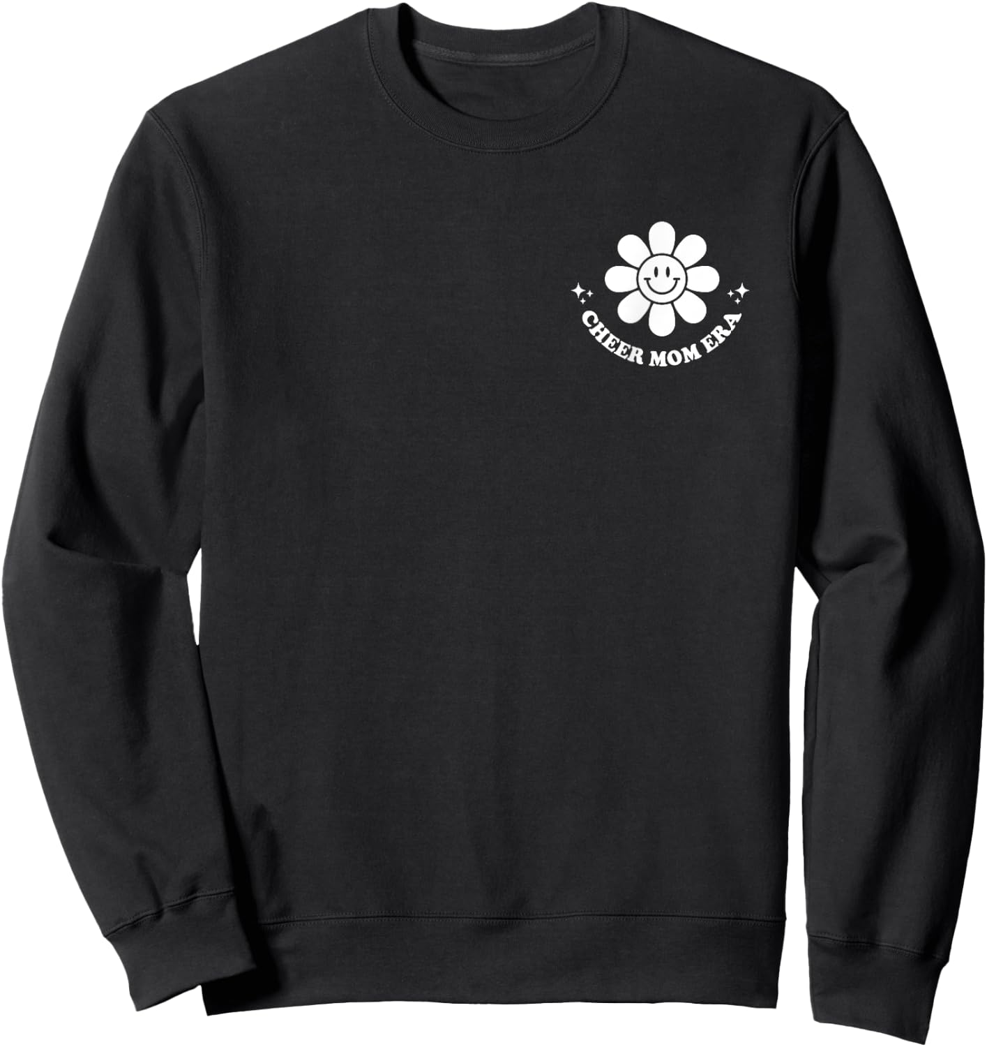 In My Cheer Mom Era Funny Cheerleading Football Cheer 2 Side Sweatshirt - Sweatshirt | Black