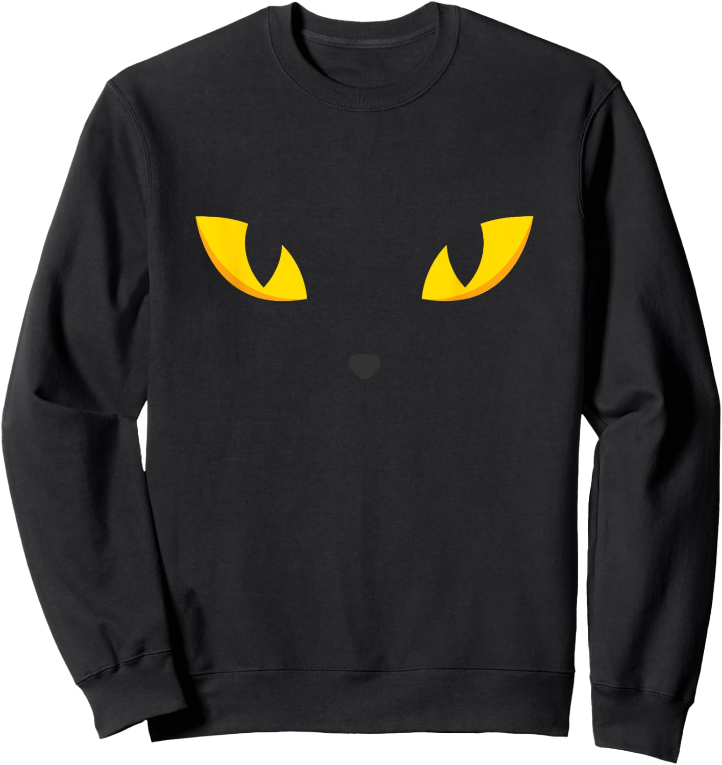 Cat Eyes - Black Cat Women & Kids Funny Cat Sweatshirt - Sweatshirt | Black