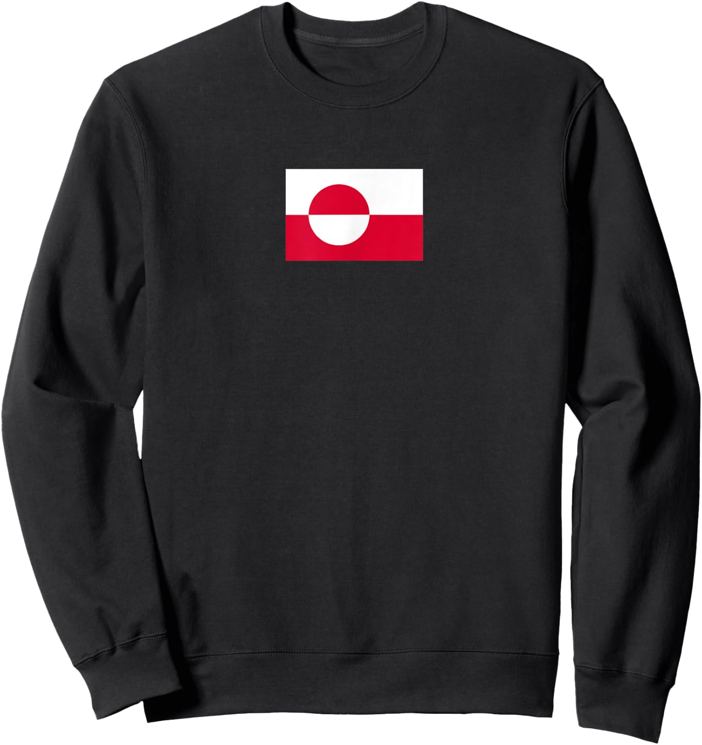 Greenlandic Flag of Greenland Sweatshirt - Sweatshirt | Black