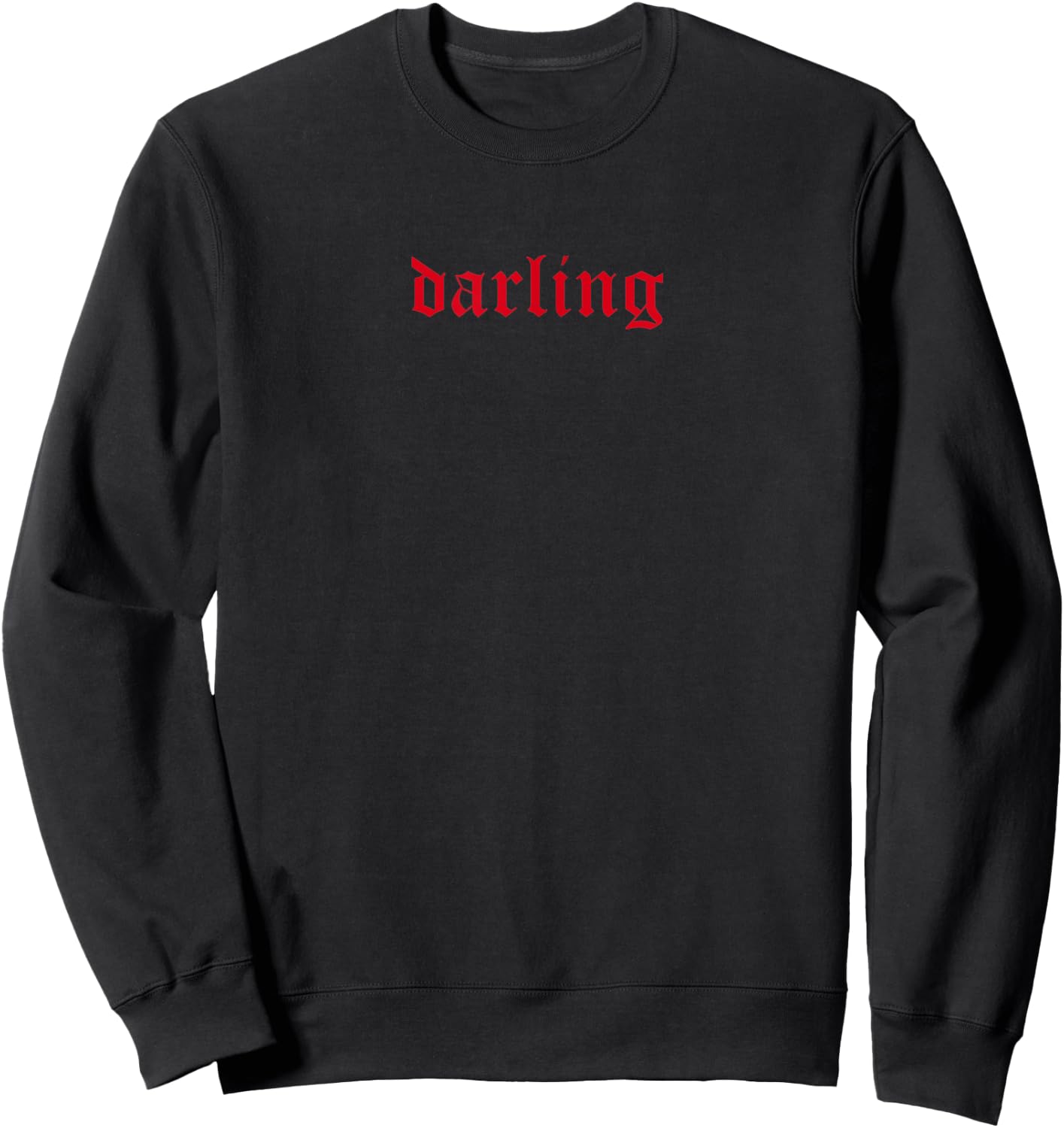 Darling Aesthetic Soft Grunge Pastel Goth Sweatshirt - Sweatshirt | Black