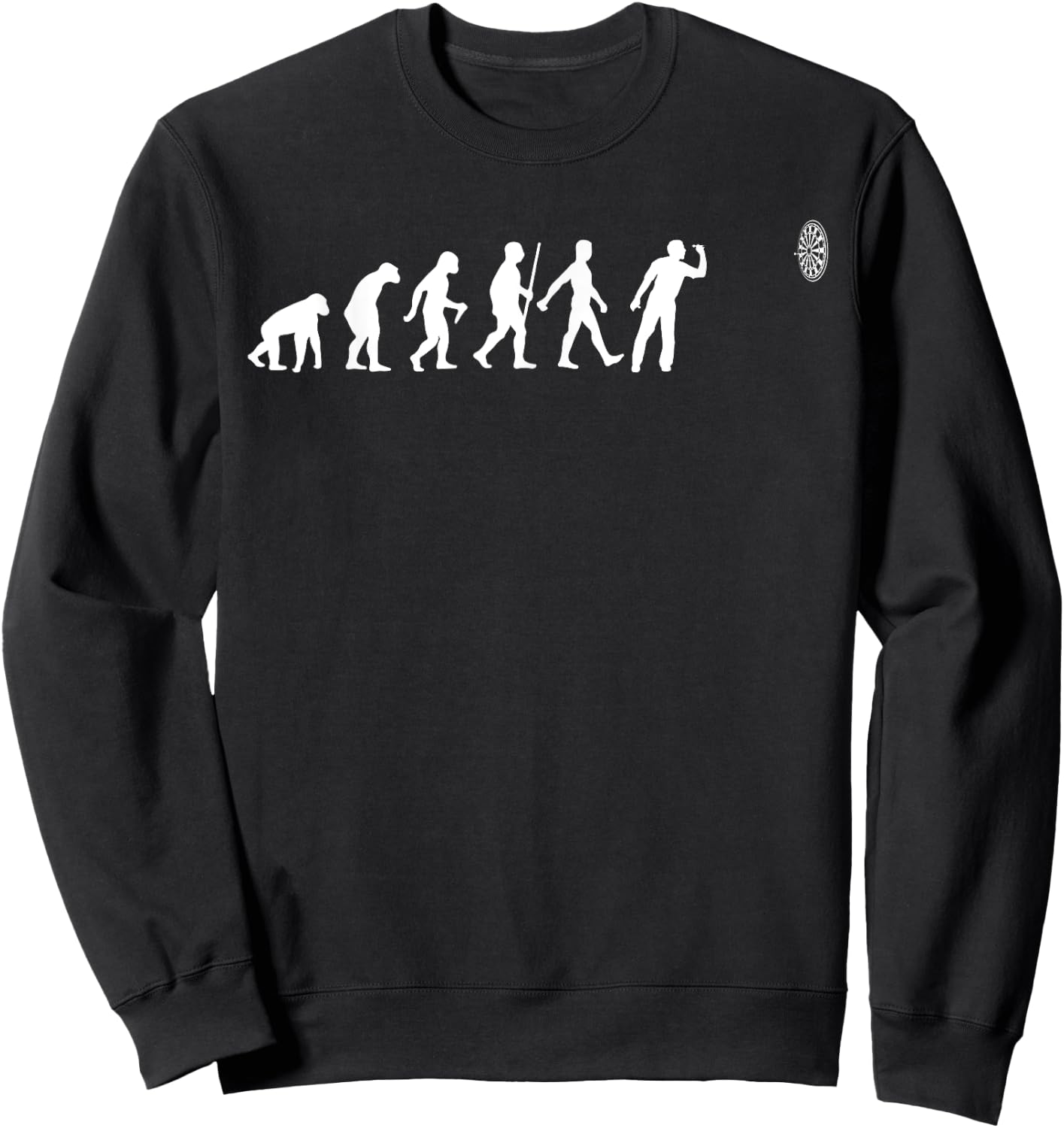 Funny Dart Women Bullseye Dartboard Team Players Sweatshirt - Sweatshirt | Black