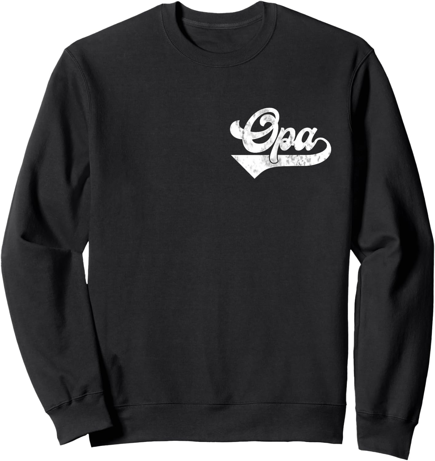 Opa Vintage Retro Father's Day for Papa Grandpa Sweatshirt - Sweatshirt | Black
