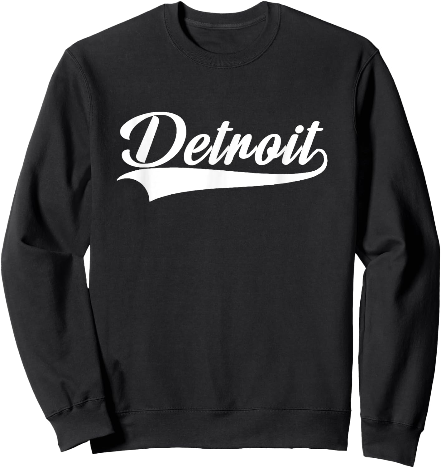 Detroit Hometown Pride - Throwback Design - Classic Sweatshirt - Sweatshirt | Black