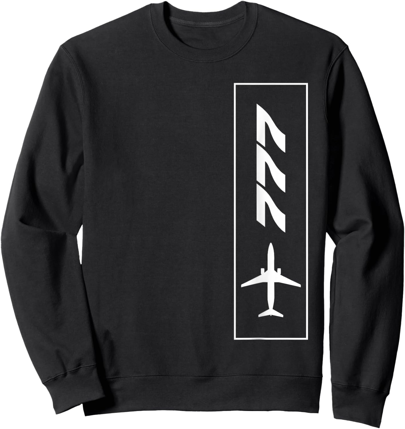 777 Airliner Plane For Avgeeks Sweatshirt - Sweatshirt | Black