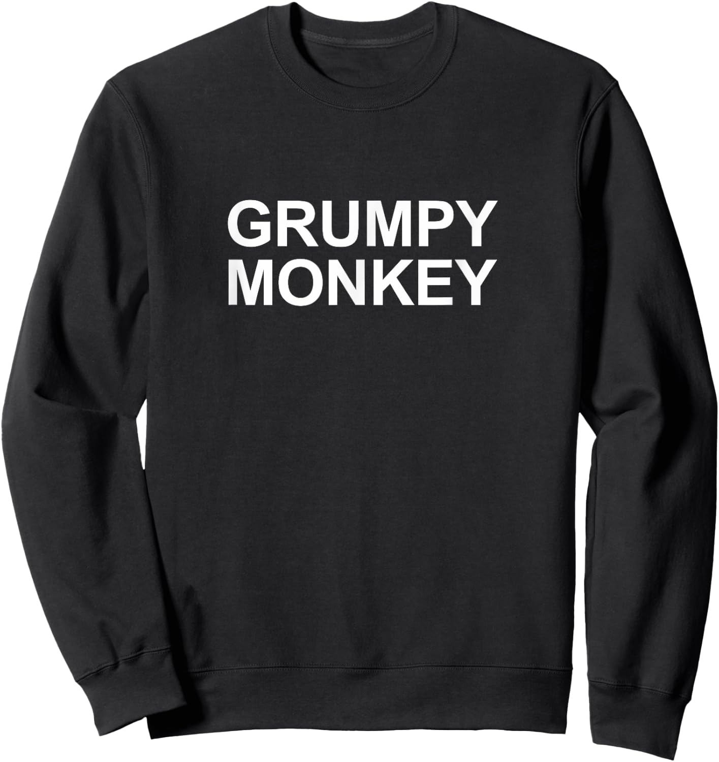 Grumpy Monkey Sweatshirt - Sweatshirt | Black