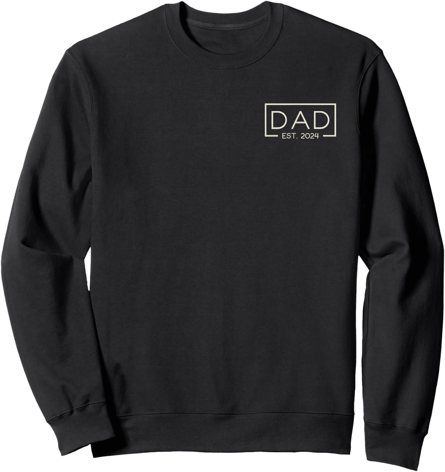 Dad Est. 2024 Logo - Dad Since 2024 Sweatshirt - Sweatshirt | Black