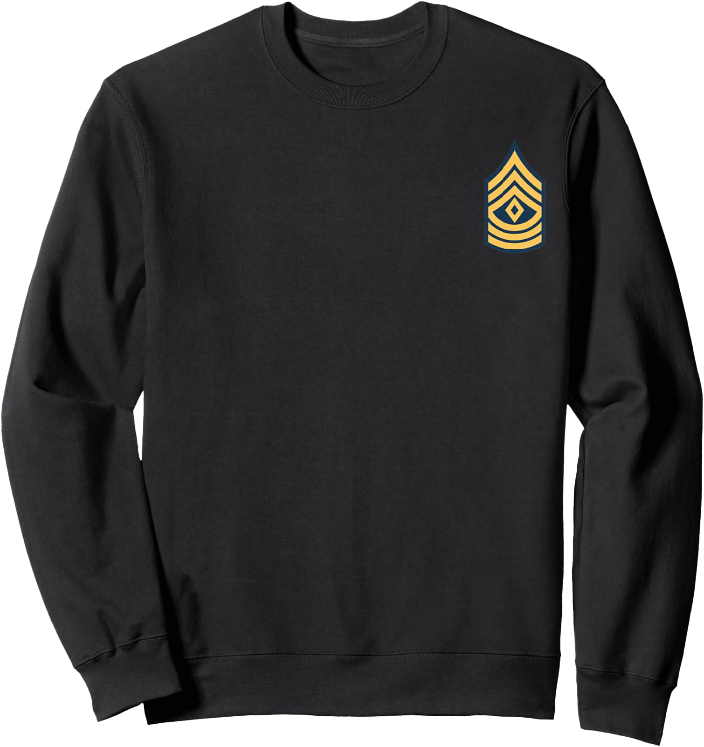Army First Sergeant E-8 Military Rank Insignia Sweatshirt - Sweatshirt | Black