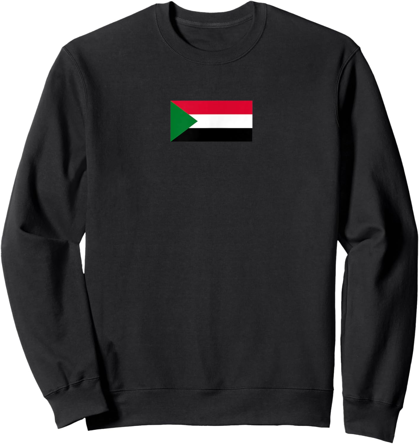 Sudanese Flag of Sudan Sweatshirt - Sweatshirt | Black
