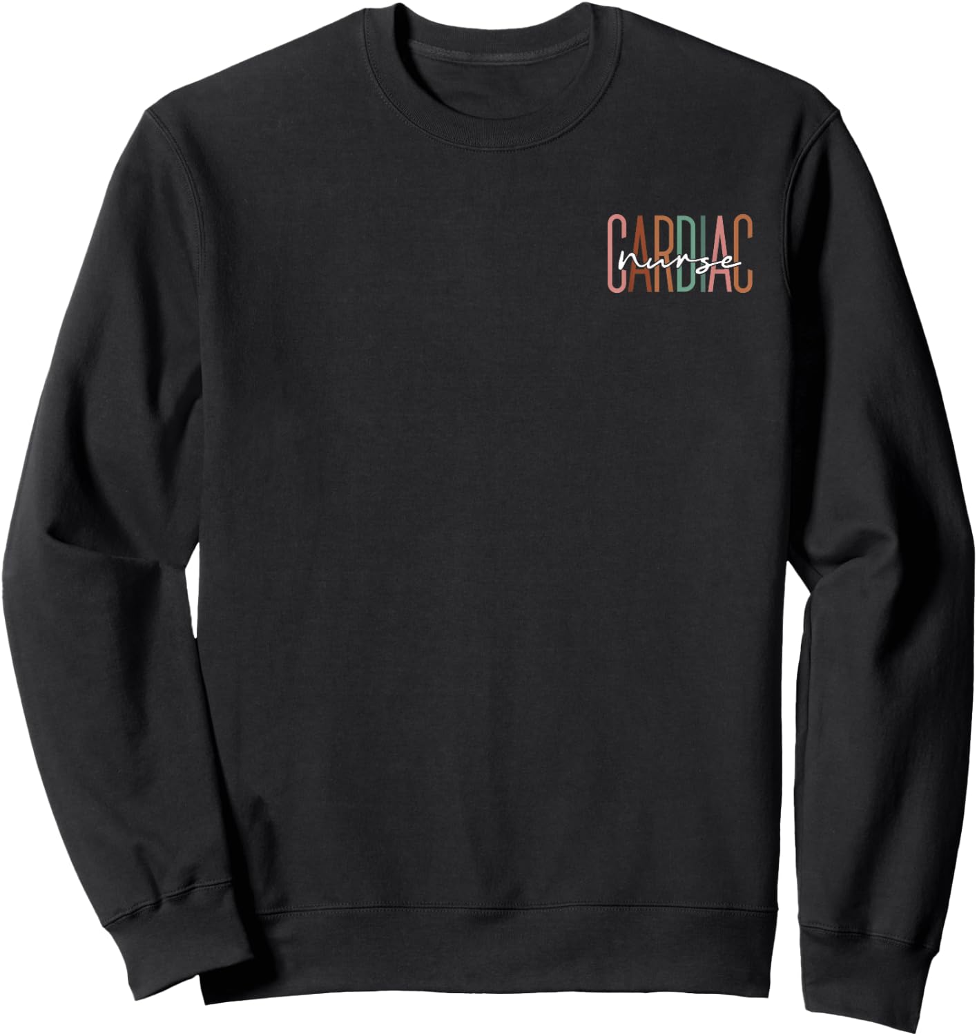 Simple Cicu Cvicu Cardiology Heart Healthcare Cardiac Nurse Sweatshirt - Sweatshirt | Black