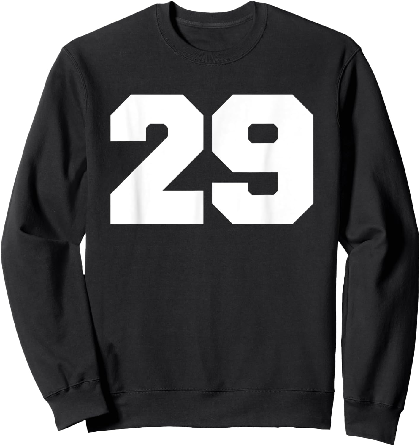 Number 29 Sports Jersey Player #29 Fan FRONT PRINT Varsity Sweatshirt - Sweatshirt | Black