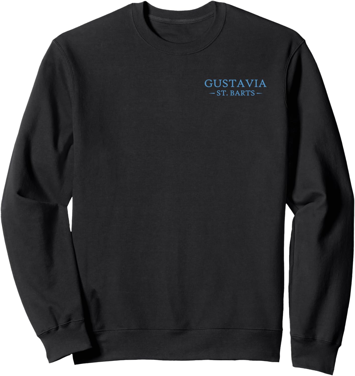 Gustavia St. Barts Stingray Ocean Animals (Front & Back) Sweatshirt - Sweatshirt | Black
