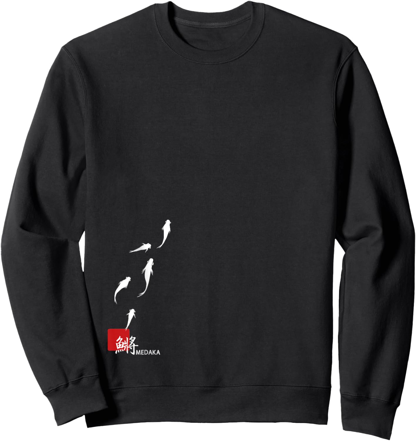 Medaka illustrated Sweatshirt - Sweatshirt | Black
