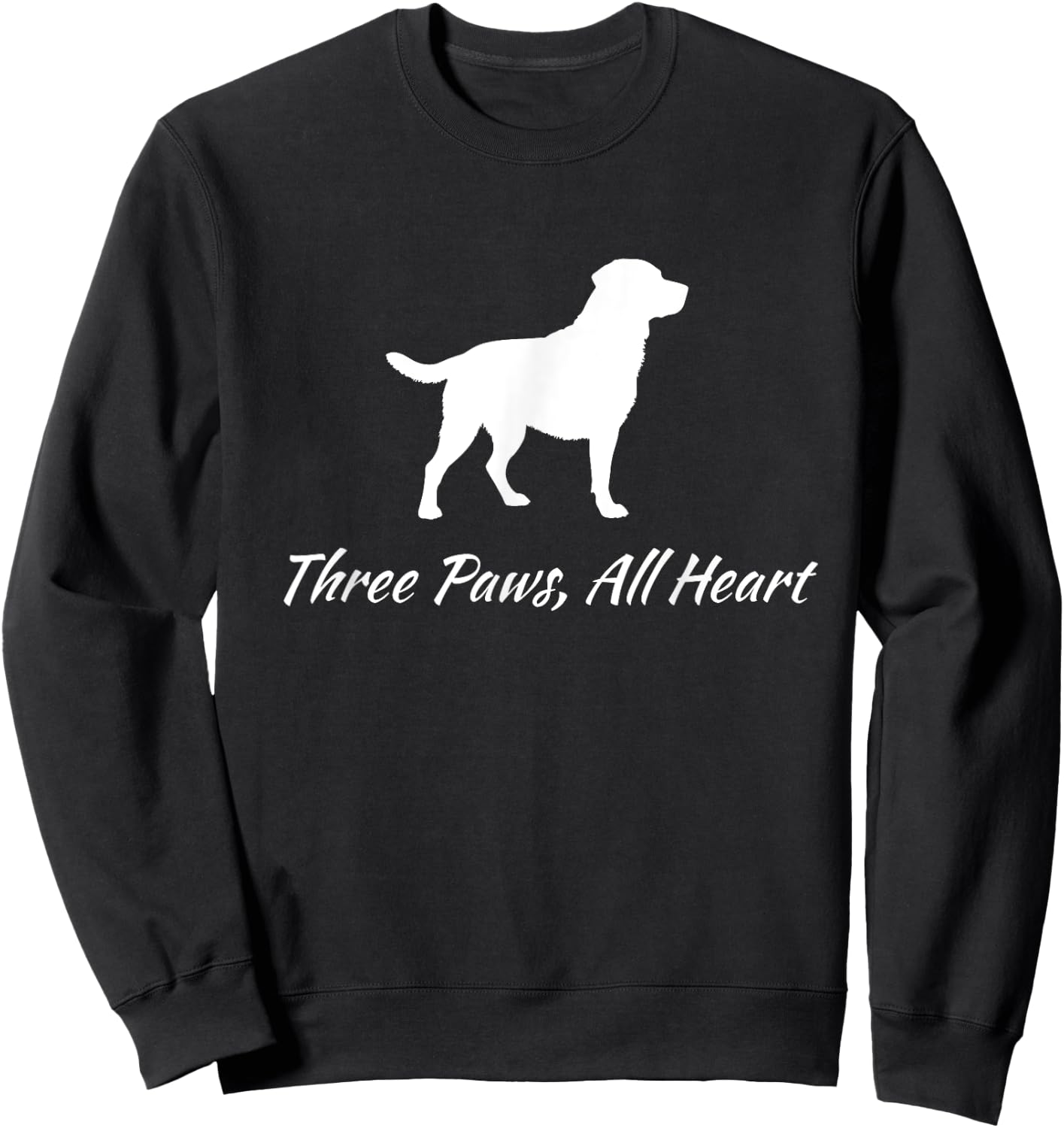 Three Legged Dog Women Sweatshirt - Sweatshirt | Black