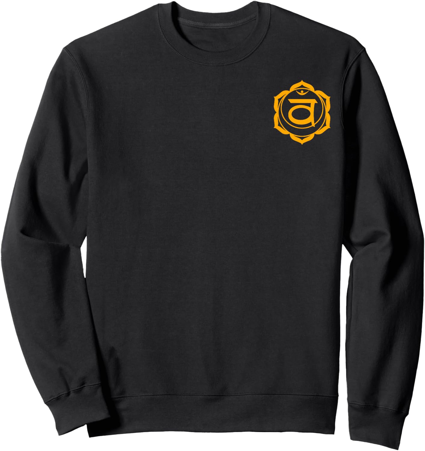 Svadhishthana Sacral Chakra Yoga - Small Print Sweatshirt - Sweatshirt | Black