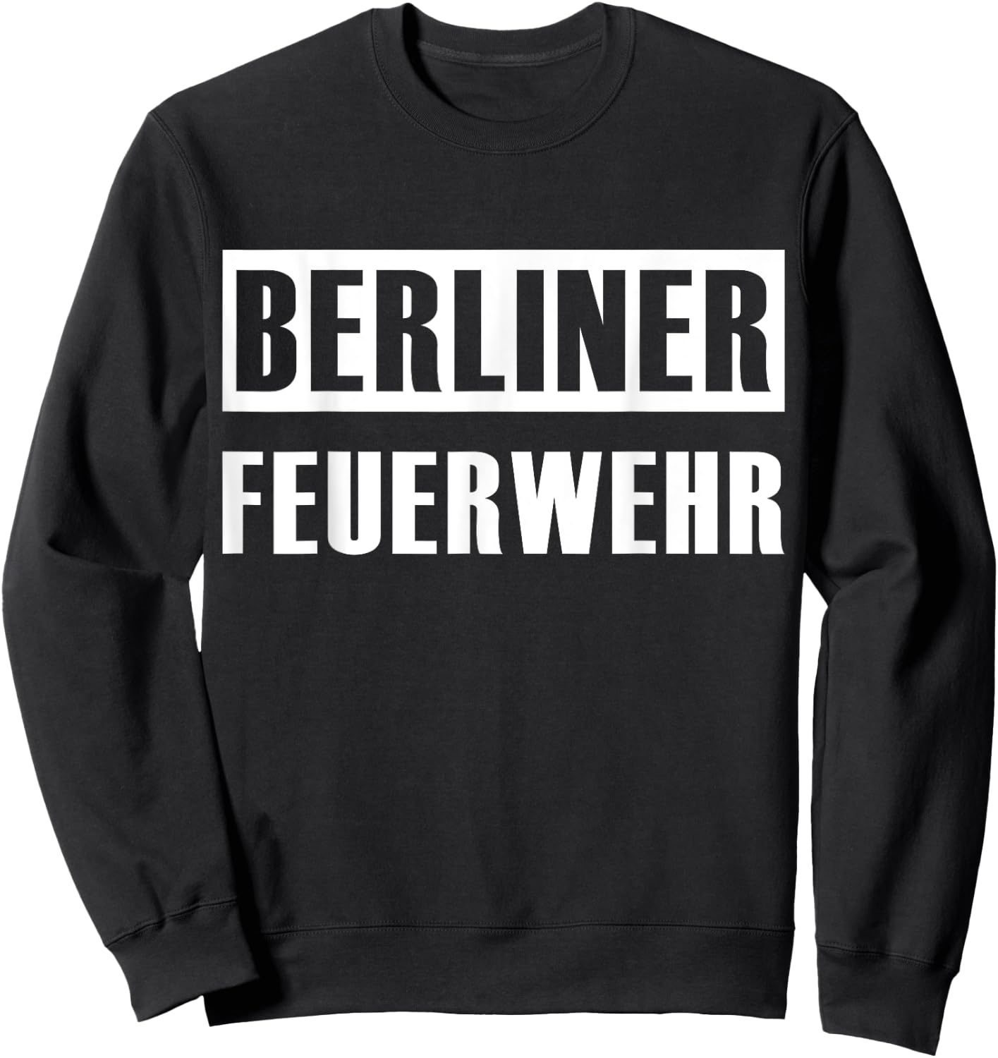 Berlin Fire Brigade Uniform Fireman Sweatshirt - Sweatshirt | Black