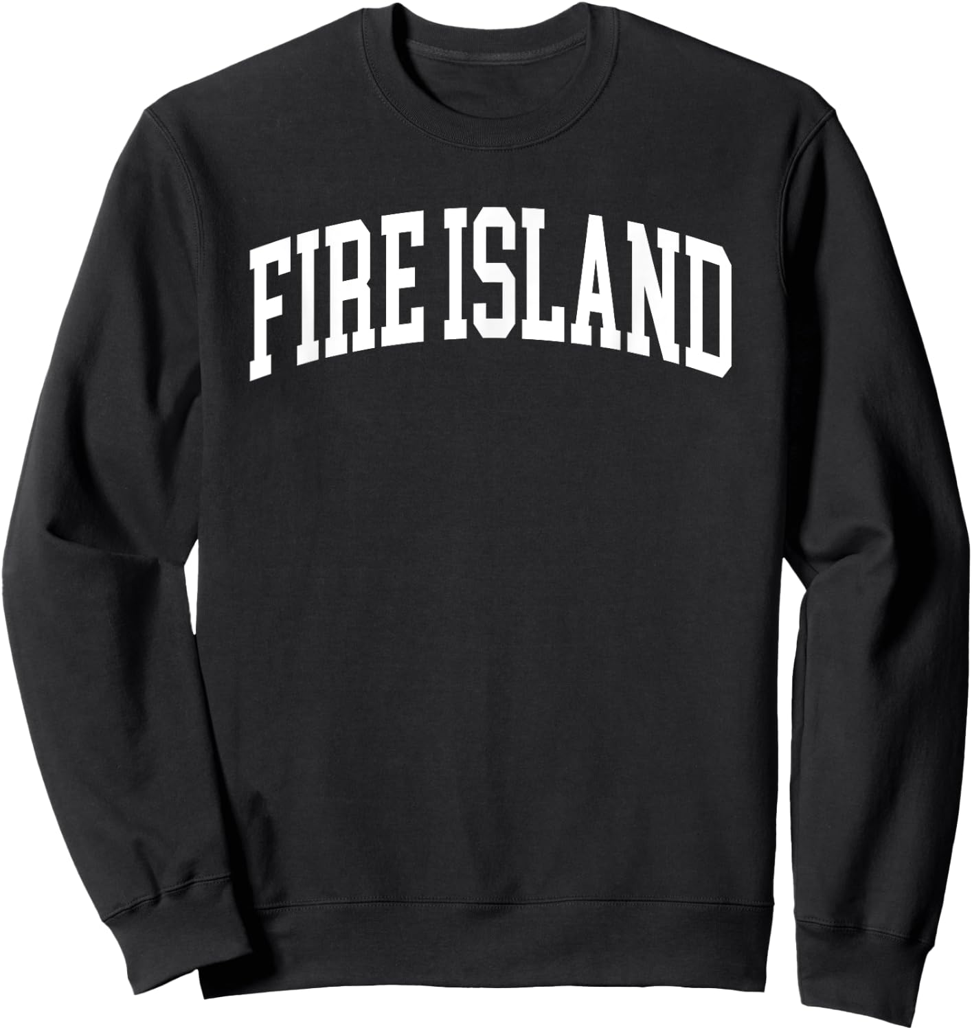 Fire Island New York Souvenir Retro Preppy Throwback Sweatshirt - Sweatshirt | Black