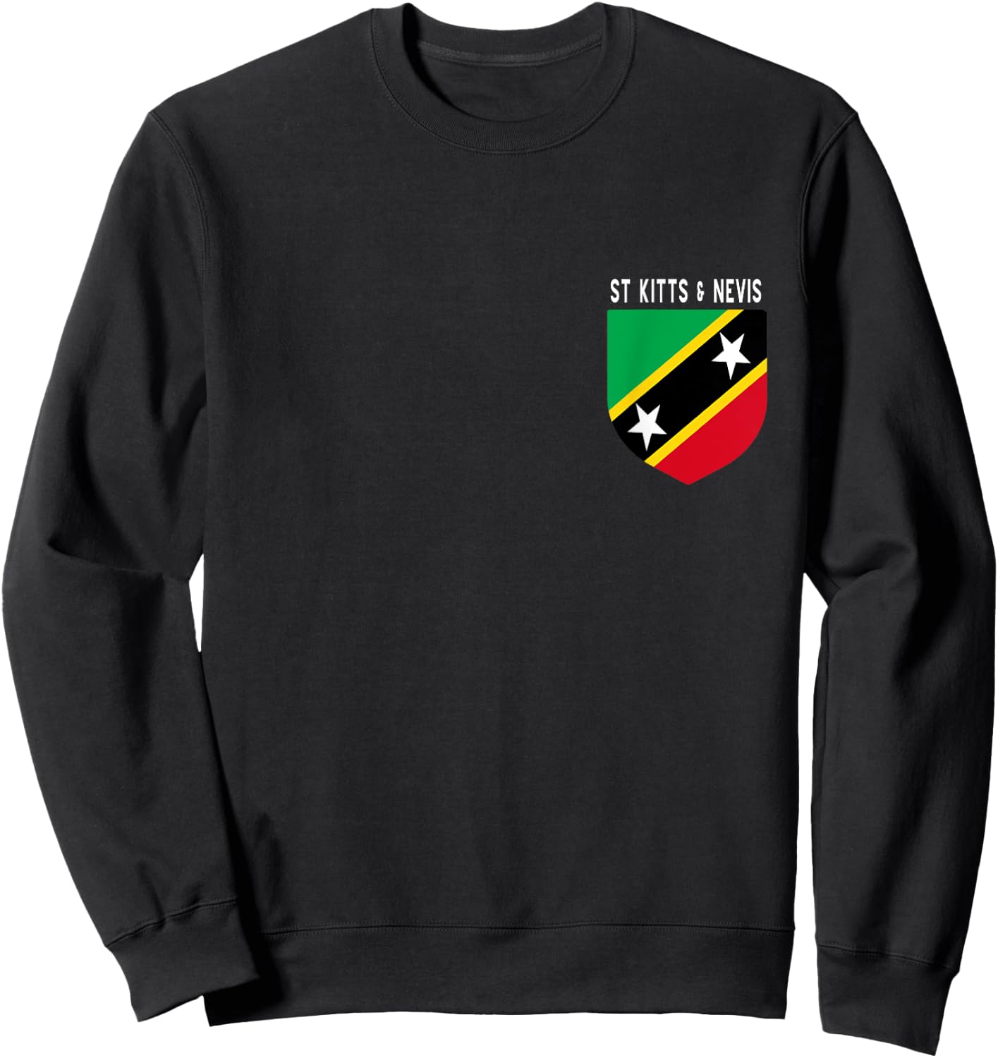 St Kitts Nevis Caribbean Flag Gifts Independence Souvenir Sweatshirt - Sweatshirt | Black